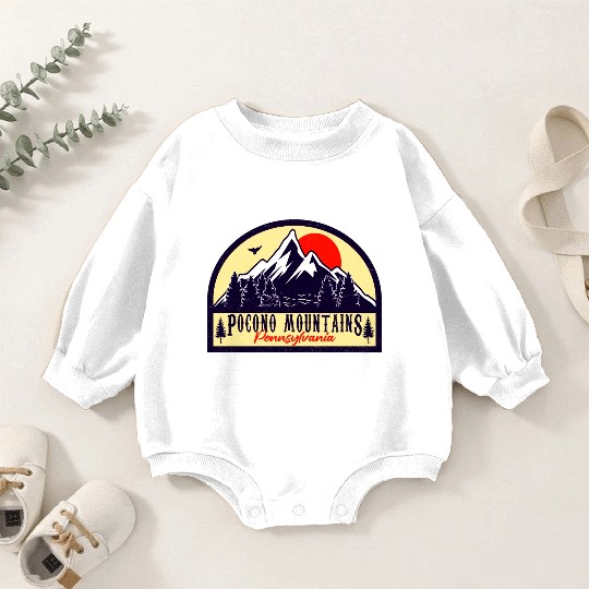 Pocono Mountains Pennsylvania Baby Romper Sweatshirts