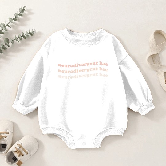 Neurodivergent Bae Baby Romper Sweatshirts