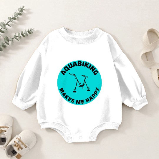 Aqua Cycling Swimming Pool Fitness Training Coach Baby Romper Sweatshirts