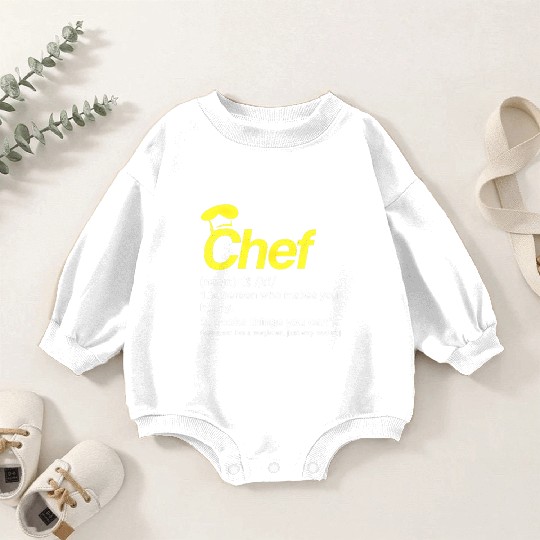 Chef Definition Stationery Baby Romper Sweatshirts