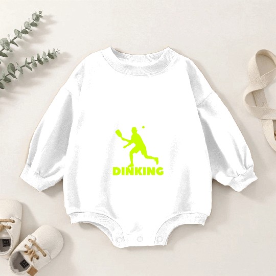 Pickleball Critical Dinking, Funny Pickle Ball. Baby Romper Sweatshirts