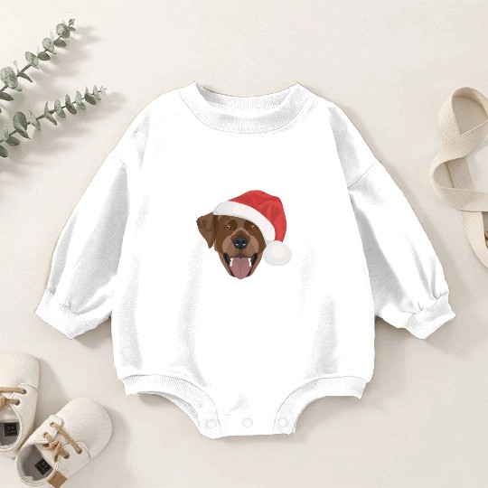 Labrador Merry Christmas Baby Romper Sweatshirts