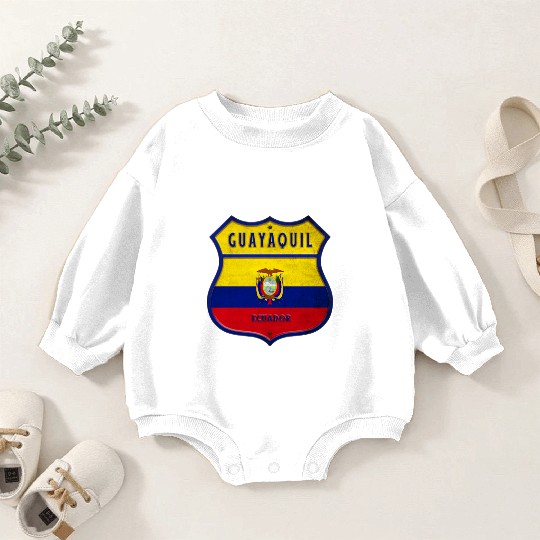 Guayaquil Ecuador coat of arms flag design Baby Romper Sweatshirts