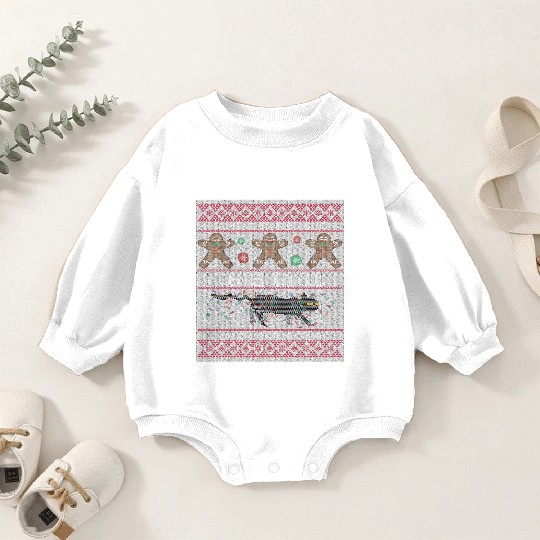 i want to believe this girl loves christmas Saint Baby Romper Sweatshirts
