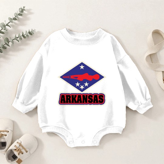 US States ARKANSAS Baby Romper Sweatshirts