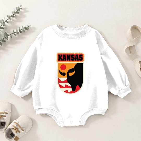 US States KANSAS Baby Romper Sweatshirts