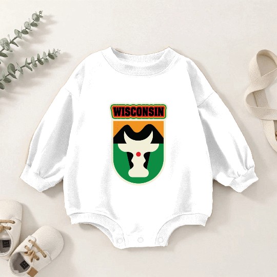 US States WISCONSIN Baby Romper Sweatshirts