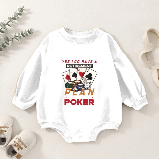 Poker Casino Poker Player Gambling Roulette Gift Baby Romper Sweatshirts