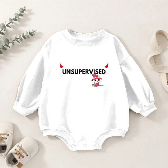UNSUPERVISED MUM FUNNY CUTE DESIGN Baby Romper Sweatshirts