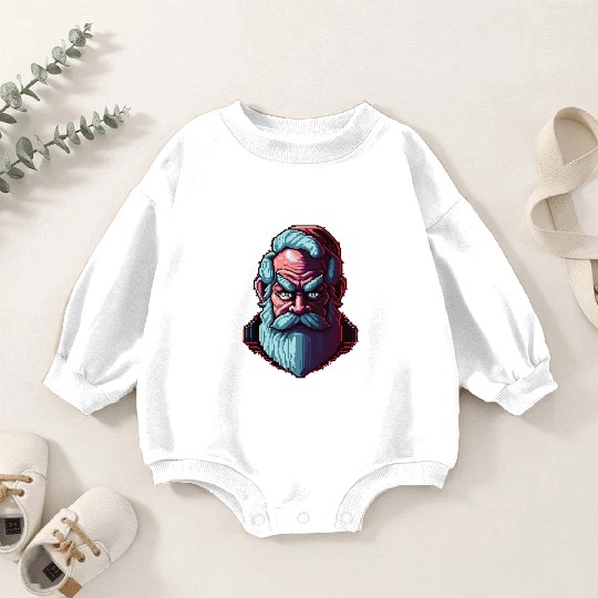 Grumpy Santa Baby Romper Sweatshirts
