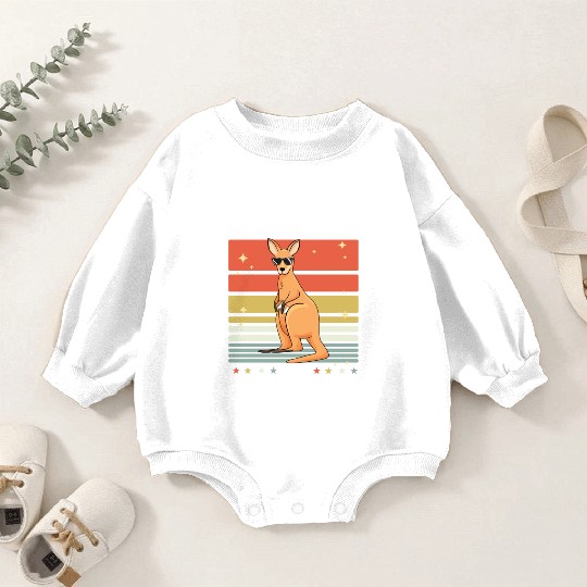 Kangaroo Coffee Baby Romper Sweatshirts