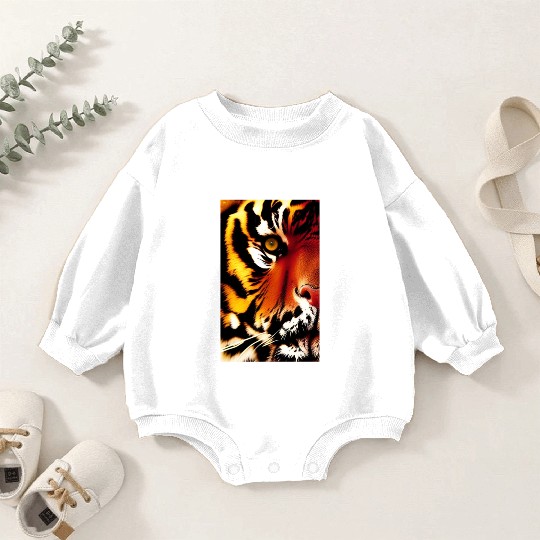 Tiger face Baby Romper Sweatshirts