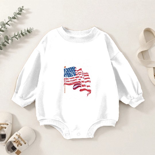 Usa America American Patriotic US Baby Romper Sweatshirts