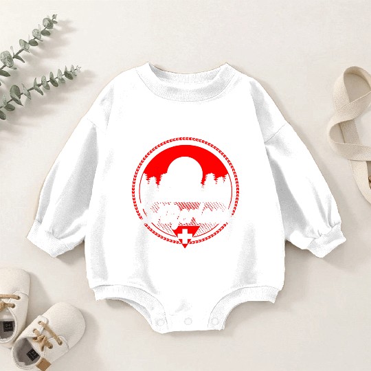 Switzerland Mountains State Gift Idea Baby Romper Sweatshirts