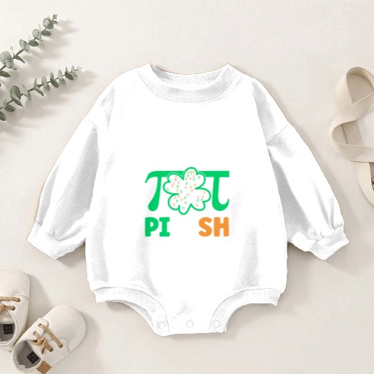3.14% PIrish Funny St. Patricks Math Geek Pi Day Baby Romper Sweatshirts