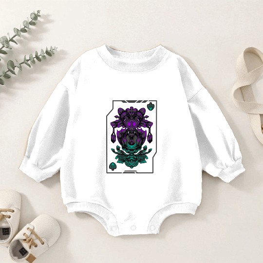 Alien art Ace of Spades Baby Romper Sweatshirts