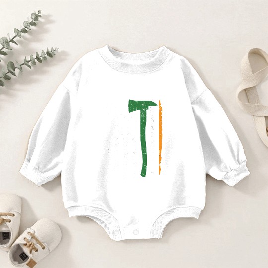Irish Firefighter American Flag Ireland Baby Romper Sweatshirts