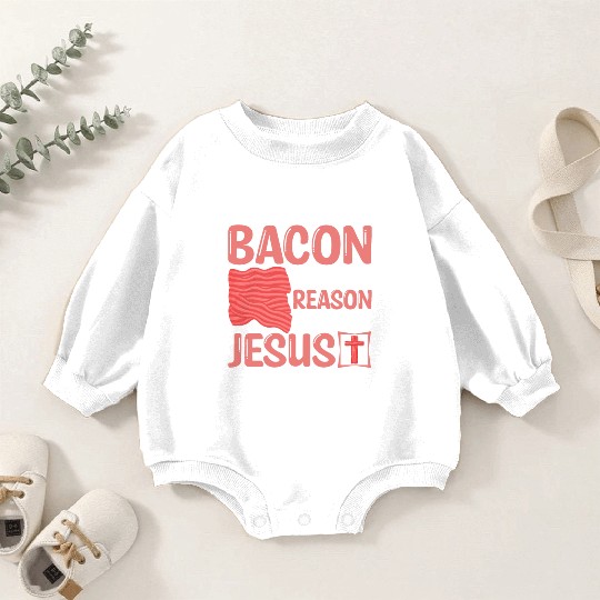 Bacon Lover Funny Bacon Famous Food Keto Diet Baby Romper Sweatshirts