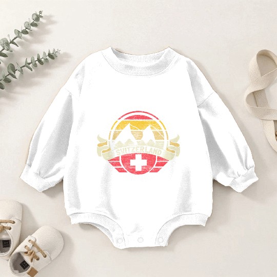 Switzerland Neutrality Gift Idea Baby Romper Sweatshirts