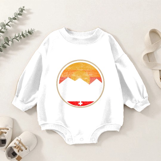 Switzerland Swiss Home Gift Baby Romper Sweatshirts