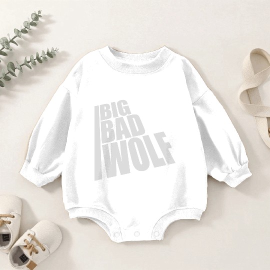 big bad wolf quote Baby Romper Sweatshirts