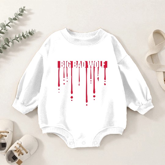 big bad wolf quote Baby Romper Sweatshirts