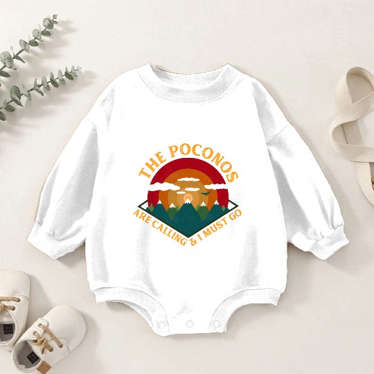 Pocono Mountains Pennsylvania Baby Romper Sweatshirts