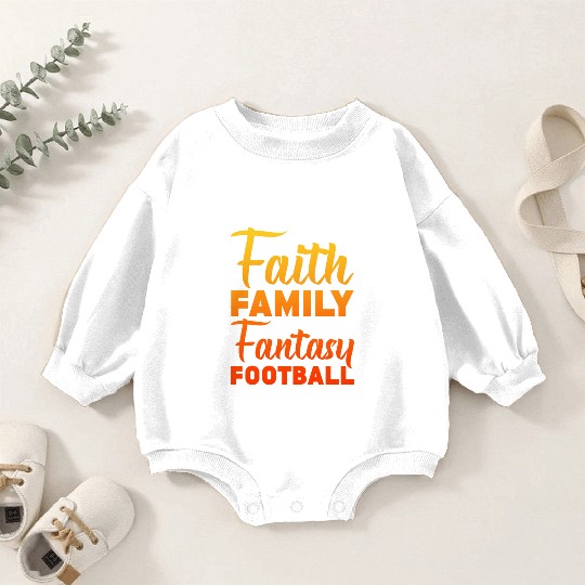 Faith Family Fantasy Football 2 Baby Romper Sweatshirts