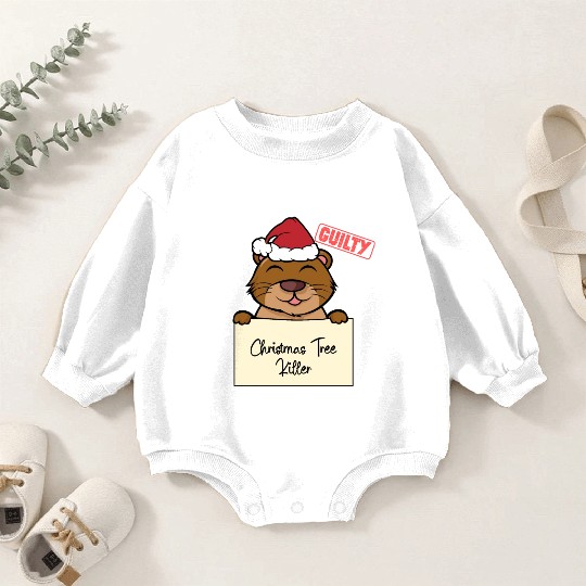 Sea otter christmas funny prison Baby Romper Sweatshirts