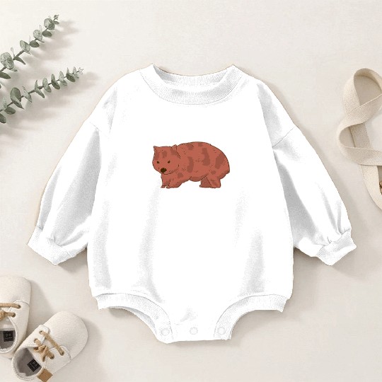 Native Australian Animal Lovers Cute Wombat Baby Romper Sweatshirts