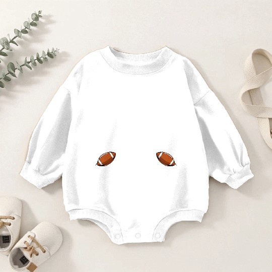 American Football Sunday Football Player Sport Fan Baby Romper Sweatshirts