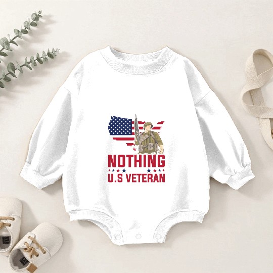 I'm A US Veteran Dad Grandpa Gift Ideas Baby Romper Sweatshirts
