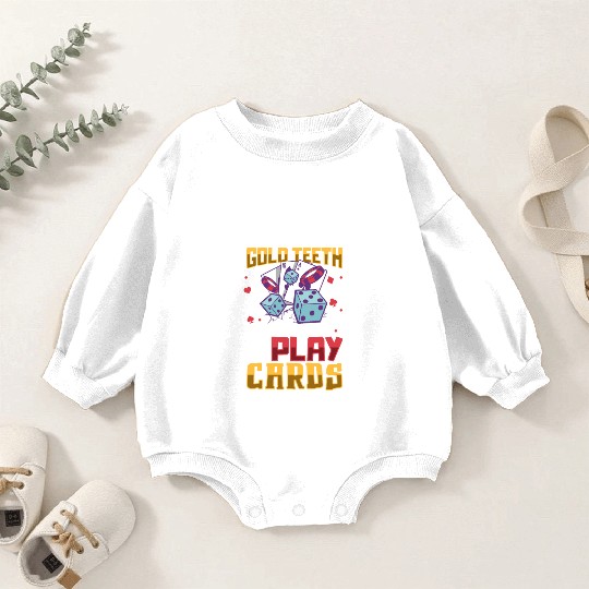 Poker Casino Poker Player Gambling Roulette Gift Baby Romper Sweatshirts