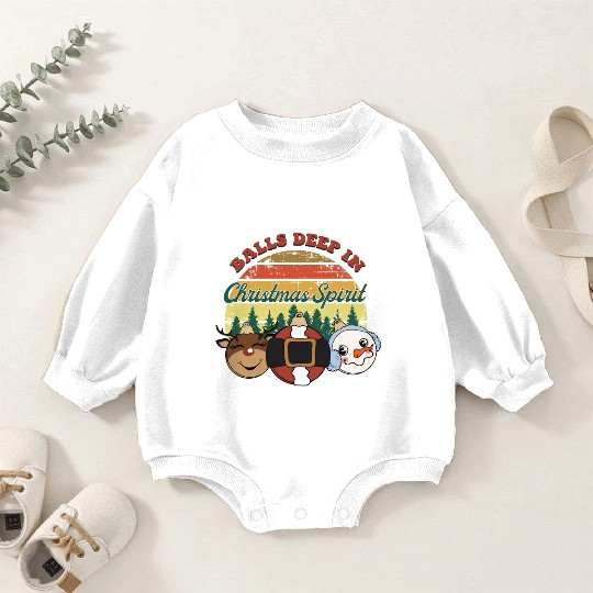 christmas spirit sublimation Baby Romper Sweatshirts