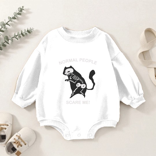 Normal People Scare Me Baby Romper Sweatshirts