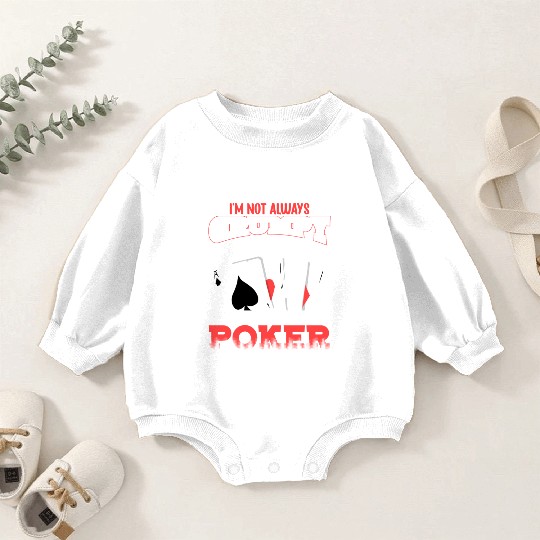 Poker Casino Poker Player Gambling Roulette Baby Romper Sweatshirts