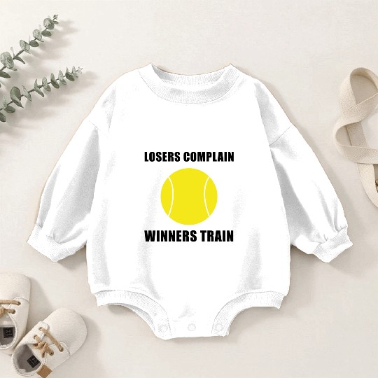 Winners Train Tennis Baby Romper Sweatshirts