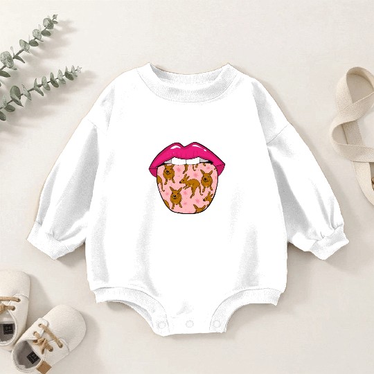 Kangaroo Tongue Baby Romper Sweatshirts