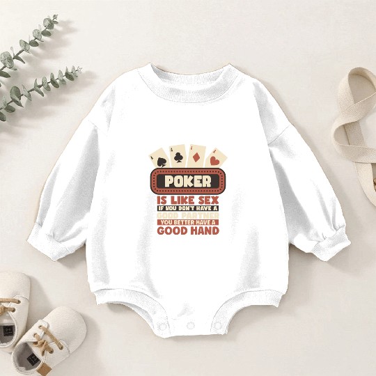 Poker Casino Poker Player Gambling Roulette Baby Romper Sweatshirts