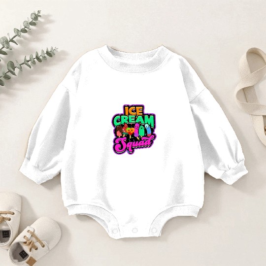 Ice Cream Squad - ice cream Baby Romper Sweatshirts