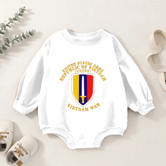 Army US Army Vietnam USARV Vietnam War Baby Romper Sweatshirts