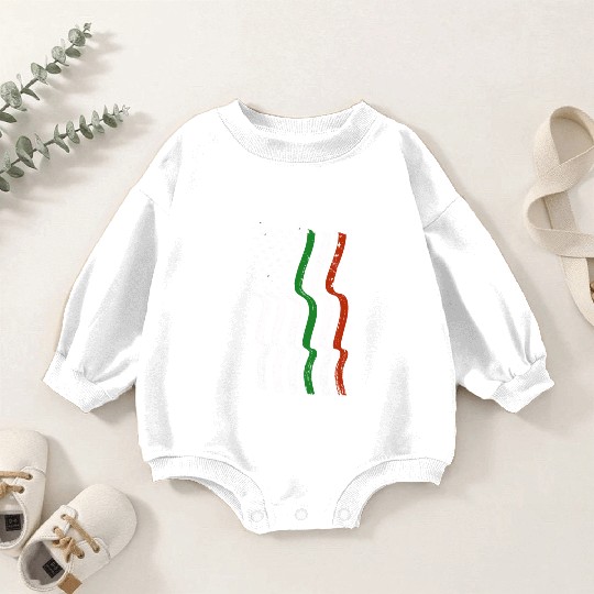 American Grown Irish Roots Design Ireland Patricks Baby Romper Sweatshirts