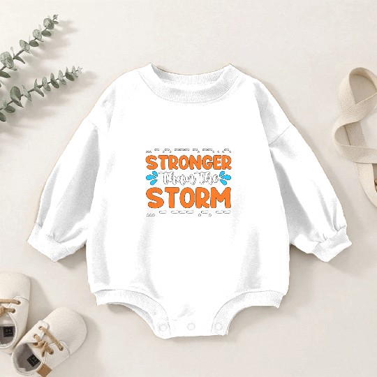 Ham Radio Stronger Than The Storm Radio Operator Baby Romper Sweatshirts