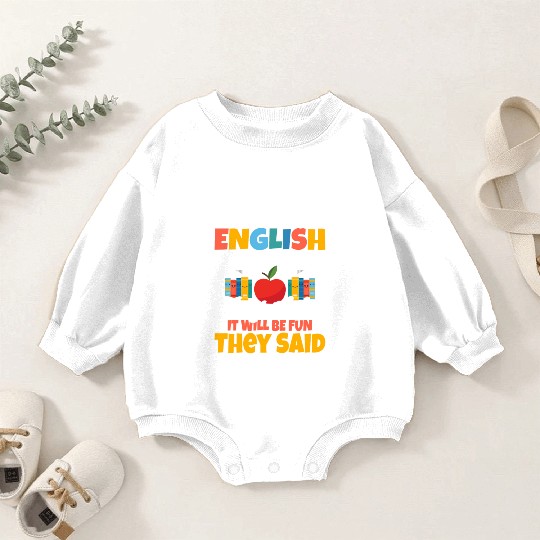 Become An English Teacher Grammar Language Baby Romper Sweatshirts