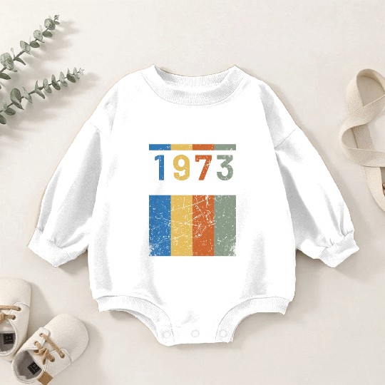 50 Years Vintage 1973 Retro 50th Birthday Baby Romper Sweatshirts