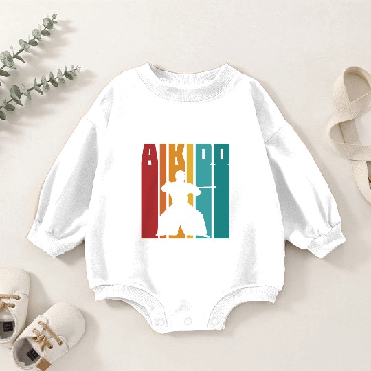 Vintage Aikido Japan Taekwondo Karate Martial Arts Baby Romper Sweatshirts
