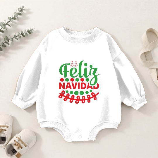 Feliz Navidad Baby Romper Sweatshirts