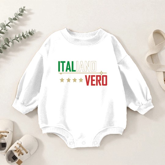 Italian, Real Italian, Italiano Baby Romper Sweatshirts