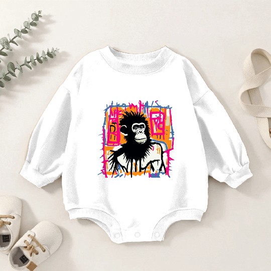 Rock and roll Ape Baby Romper Sweatshirts