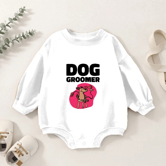 Dog Groomer Canine Grooming Hygiene Baby Romper Sweatshirts